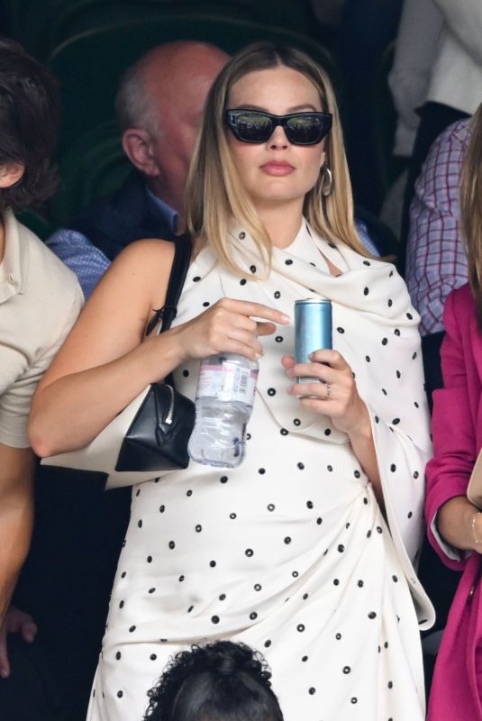 MARGOT ROBBIE at Wimbledon in London 07/12/2024