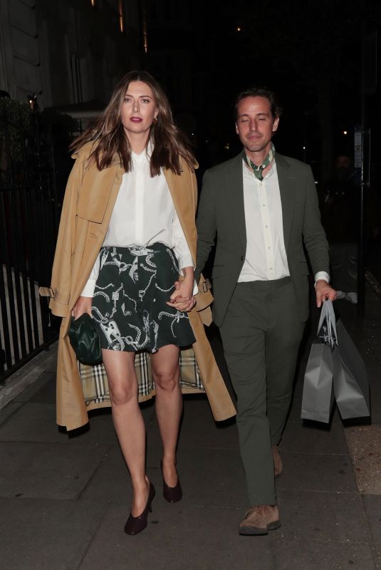 MARIA SHARAPOVA at an Intimate Dinner to Celebrate 20th Anniversary of Her First Wimbledon Title in London 07/03/2024