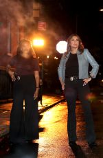MARISKA HARGITAY and ANNIE DONNA KELLY on the Set of Law and Order: SVU in West Village 07/21/2024
