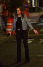 MARISKA HARGITAY on the Set of Law & Order: SVU in New York 07/19/2024