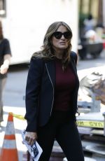 MARISKA HARGITAY on the Set of Law & Order: SVU in New York 07/19/2024
