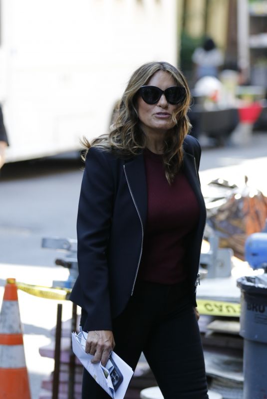 MARISKA HARGITAY on the Set of Law & Order: SVU in New York 07/19/2024