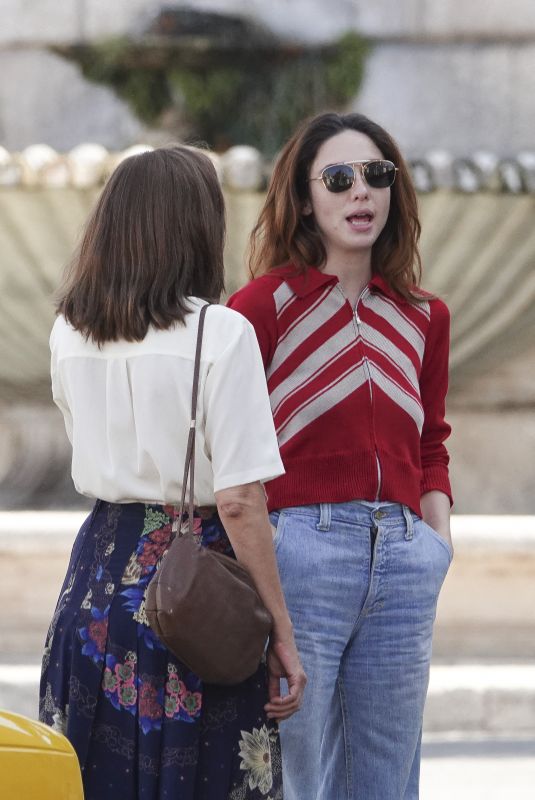 MATILDA DE ANGELIS and VALERIA GOLINO on the Set of Mario Martone
