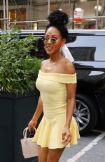 MEAGAN GOOD Arrives at Today Show to Promote Divorced in the Black in New York 07/09/2024