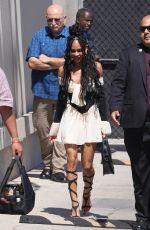 MEAGAN WOOD Arrives at Jimmy Kimmel Live! in Los Angeles 07/15/2024