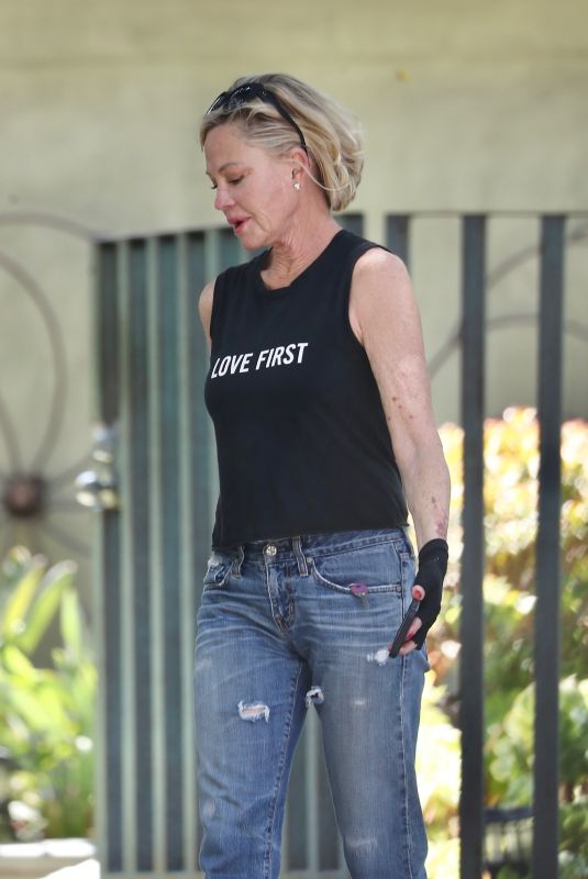 MELANIE GRIFFITH Out House Hunting in Los Angeles 07/24/2024
