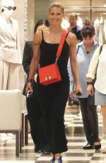 MICHELLE HUNZIKER Out Shopping at Armani in via Sant