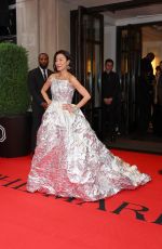 MICHELLE YEOH Leaves Mark Hotel for 2024 Met Gala in New York 05/06/2024