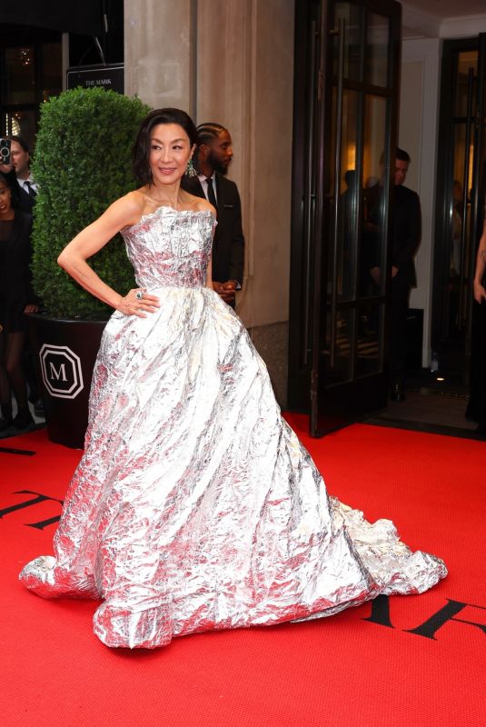 MICHELLE YEOH Leaves Mark Hotel for 2024 Met Gala in New York 05/06/2024