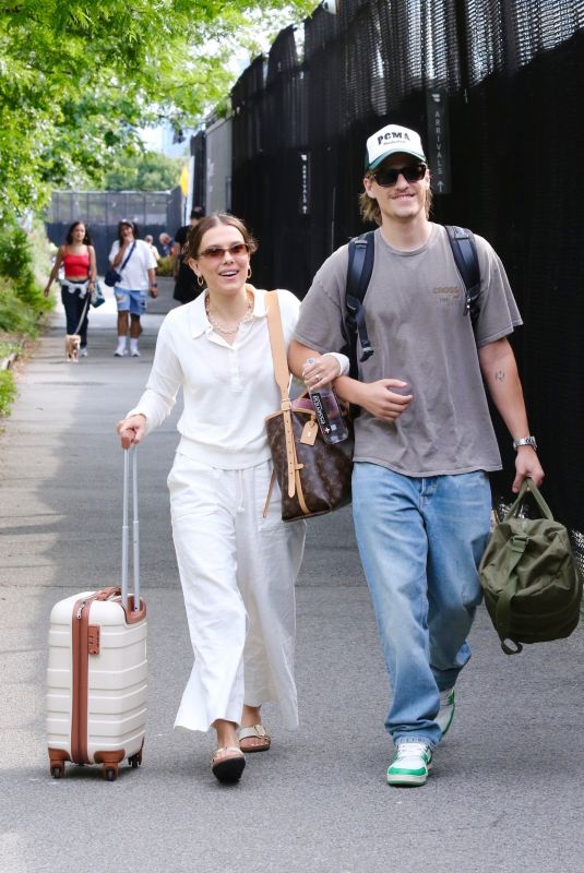 MILLIE BOBBY BROWN and Jake Bongiovi Out in New York 07/28/2024