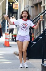 MILLIE BOBBY BROWN Out for Iced Coffees in New York 07/27/2024