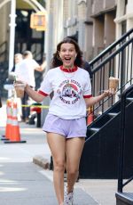 MILLIE BOBBY BROWN Out for Iced Coffees in New York 07/27/2024