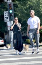 MINKA KELLY and Dan Reynolds Enjoying a Casual Stroll in Los Angeles 07/20/2024