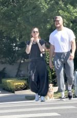 MINKA KELLY and Dan Reynolds Enjoying a Casual Stroll in Los Angeles 07/20/2024