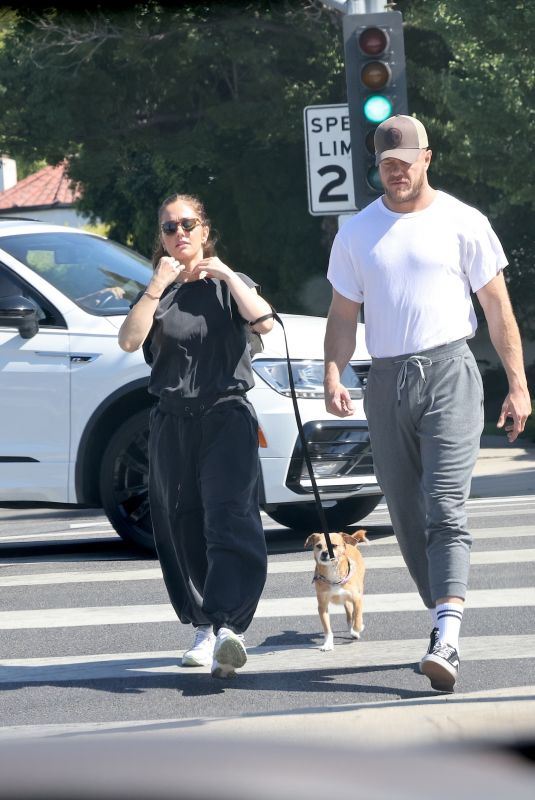 MINKA KELLY and Dan Reynolds Enjoying a Casual Stroll in Los Angeles 07/20/2024