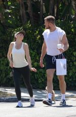 MINKA KELLY and Dan Reynolds Out with Their Dog in Los Angeles 07/26/2024