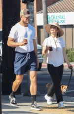 MINKA KELLY and Dan Reynolds Out with Their Dog in Los Angeles 07/30/2024