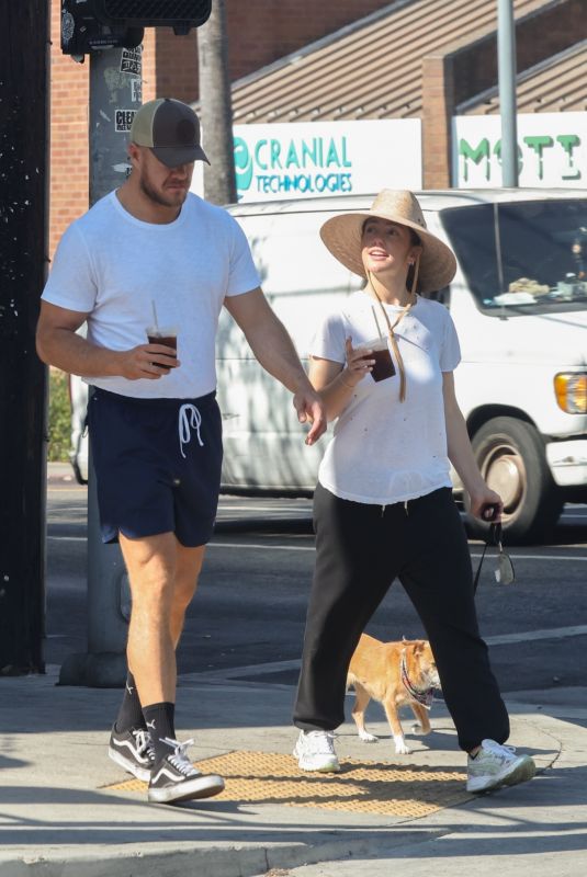 MINKA KELLY and Dan Reynolds Out with Their Dog in Los Angeles 07/30/2024