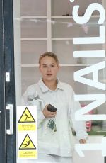 MOLLY MAE HAGUE Leaves a Nail Bar in Hale 07/01/2024
