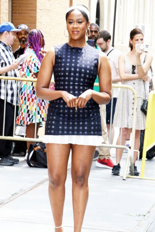MOSES INGRAM Arrives at The View Studios in New York 07/15/2024