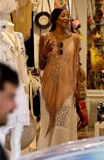 NAOMI CAMPBELL, MICHELLE RODRIGUEZ and EIZA GONZALEZ Out Shopping in Ibiza 07/10/2024