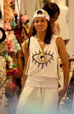 NAOMI CAMPBELL, MICHELLE RODRIGUEZ and EIZA GONZALEZ Out Shopping in Ibiza 07/10/2024
