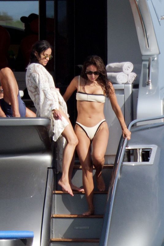 NAOMI CAMPBELL, MICHELLE RODRIGUEZ, EIZA GONZALEZ and AFEF JNIFEN in Bikinis on Holiday in Ibiza 07/09/2024