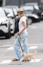 NAOMI WATTS on a Dog Walk in Tribeca Neighborhood 07/22/2024