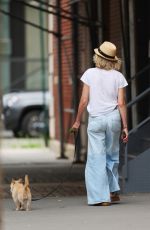 NAOMI WATTS on a Dog Walk in Tribeca Neighborhood 07/22/2024