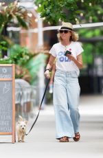 NAOMI WATTS on a Dog Walk in Tribeca Neighborhood 07/22/2024