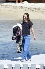 NATALIE PORTMAN Out at Solimar Beach on Mykonos Island 07/03/2024