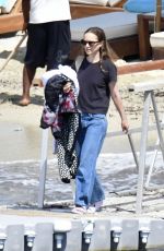 NATALIE PORTMAN Out at Solimar Beach on Mykonos Island 07/03/2024