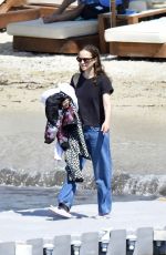 NATALIE PORTMAN Out at Solimar Beach on Mykonos Island 07/03/2024