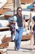 NATALIE PORTMAN Out at Solimar Beach on Mykonos Island 07/03/2024