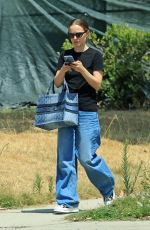 NATALIE PORTMAN Out Runs Errands in Los Angeles 07/24/2024