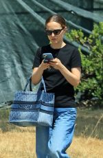NATALIE PORTMAN Out Runs Errands in Los Angeles 07/24/2024