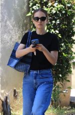 NATALIE PORTMAN Out Runs Errands in Los Angeles 07/24/2024