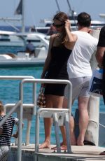 NATASHA POLY Out at Pier of Club 55 in Saint Tropez 07/22/2024