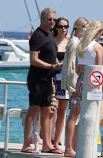 NATASHA POLY Out at Pier of Club 55 in Saint Tropez 07/22/2024