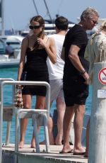 NATASHA POLY Out at Pier of Club 55 in Saint Tropez 07/22/2024