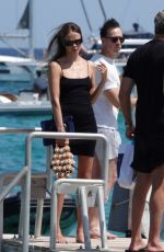NATASHA POLY Out at Pier of Club 55 in Saint Tropez 07/22/2024