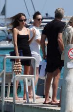 NATASHA POLY Out at Pier of Club 55 in Saint Tropez 07/22/2024