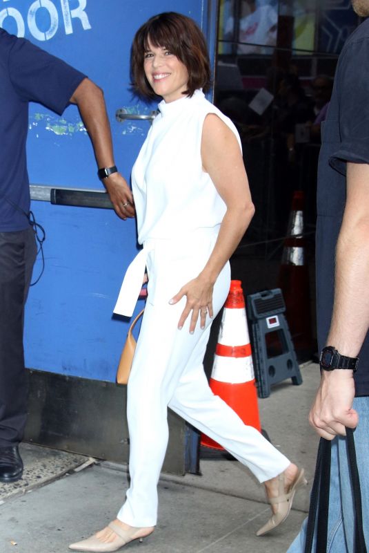 NEVE CAMPBELL Arrives at Good Morning America Studios in New York 07/30/2024