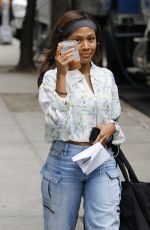NICOLE BEHARIE Arrives on the Set of The Morning Show in New York 07/29/2024
