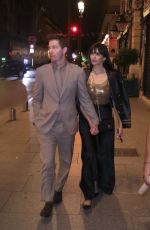 NINA DOBREV and Shaun White Leaves Costes in Paris 07/25/2024