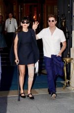 NINA DOBREV and Shaun White Leaves Ritz Hotel in Paris 07/28/2024