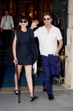 NINA DOBREV and Shaun White Leaves Ritz Hotel in Paris 07/28/2024
