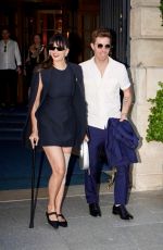 NINA DOBREV and Shaun White Leaves Ritz Hotel in Paris 07/28/2024