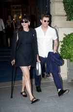 NINA DOBREV and Shaun White Leaves Ritz Hotel in Paris 07/28/2024