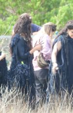 NINA WADIA and RAZANE JAMMAL on the Set of The Sandman Season 2 in Thursley Common 07/16/2024